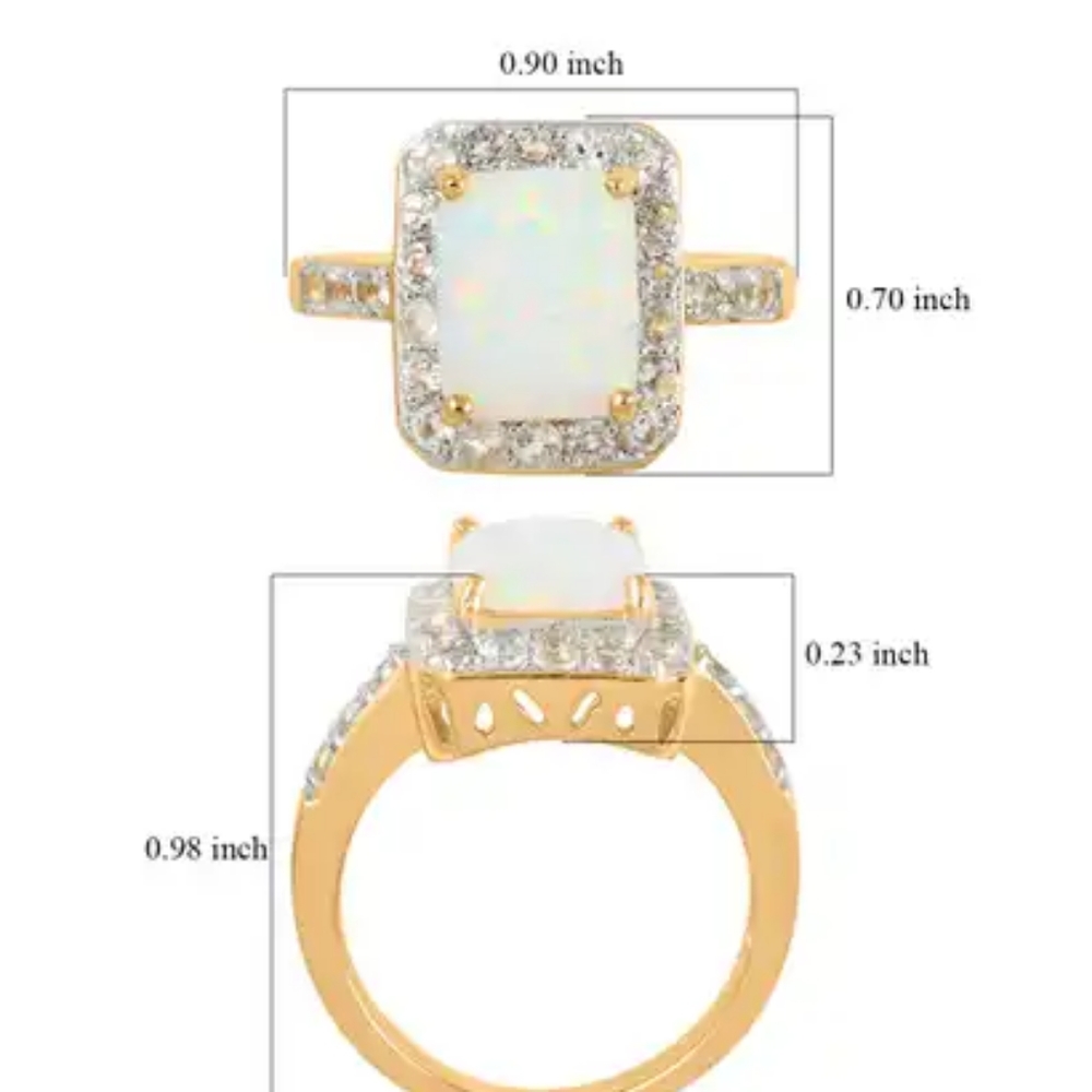 OPAL & SAPPHIRE RING - Picture 5 of 9